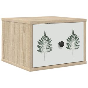 vidaXL Стенен шкаф за нощно шкафче HANAU Дъб сонома 36 x 33 x 25 см