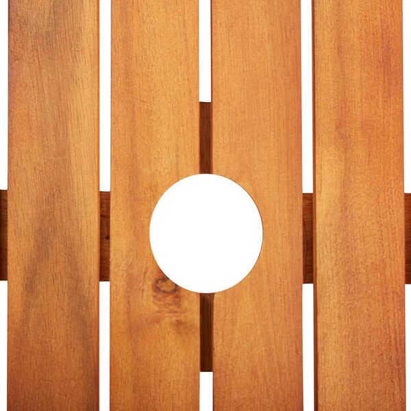 vidaXL Градински трапезен комплект с възглавници 5 части акация масив