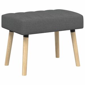 vidaXL Пейка с канали Тъмносиво 60 x 40 x 45 см Текстил