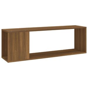 vidaXL ТВ шкаф, кафяв дъб, 100x24x32 см, инженерно дърво