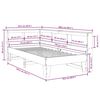 vidaXL Легло с рафтове за книги, без матрак, 75x190 см, бор масив