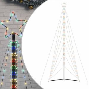 vidaXL LED коледна елха 861 светодиода Цветни 478 см