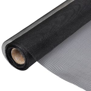 vidaXL Мрежа против насекоми, фибростъкло, 100x500 см, черна