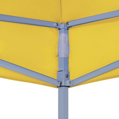 vidaXL Покривало за парти шатра, 3х3 м, жълто, 270 г/м²