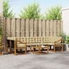 vidaXL Комплект дивани за открито 8 pcs Натурален и Бежов