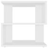 vidaXL Странична маса, бяла, 40x40x40 см, инженерно дърво
