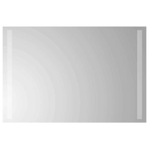 vidaXL LED огледало за баня Прозрачен 60 x 40 cm закалено стъкло