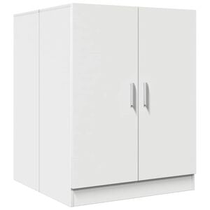 vidaXL Шкаф за пералня, бял, 71x71,5x91,5 см