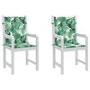 vidaXL Възглавници за столове Друг 2 pcs На листа 100 x 50 x 3 cm