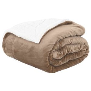 vidaXL Одеяло Камилски 130 x 150 cm 1 kg Мека вълна