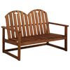 vidaXL Градинска пейка, 110 cм, акация масив