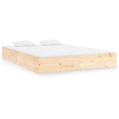 vidaXL Рамка за легло, масивно дърво, 180x200 см, Super King Size