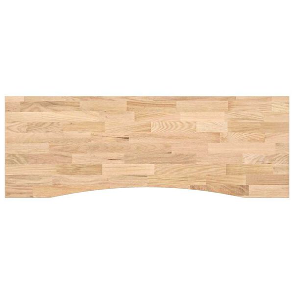 vidaXL Плот на бюро 140x60x2,5 cm необработен масивен дъб правоъгълна