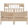 vidaXL Рамка за легло без матрак, 160x200 см, масивна чамова дървесина