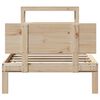vidaXL Рамка за легло с табла, 90x200 см, борово дърво масив