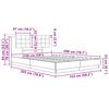 vidaXL Леглова рамка с табла Старо дърво 150 x 200 cm Инженерно дърво
