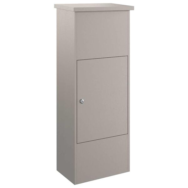 vidaXL Пощенска кутия за пратки с врата Ръждясало 44,5 x 29 x 110,5 см