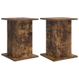 vidaXL Стойка за растения 2 бр. Опушен дъб 30,5 x 30 x 43 см