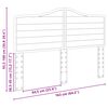 vidaXL Облегалка за глава Бяло 100 cm Инженерно дърво