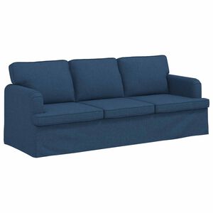 vidaXL Диван Синьо 201 x 80 x 85 см текстил