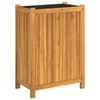 vidaXL Градинска кашпа с вложка 54x31x75 см масивна акация