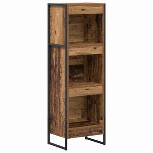 vidaXL Шкаф за книги 40 x 30 x 121 см Инженерна дървесина Старо дърво