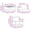 vidaXL Комплект дивани за открито 8 pcs Натурален и Бежов