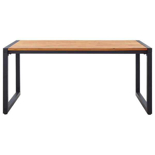 vidaXL Градински трапезен комплект, 5 части, сив