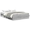 vidaXL Рамка за легло, сив сонома, 160x200 см