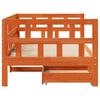 vidaXL Рамка за легло с чекмеджета без матрак восъчнокафяв 90x200 см