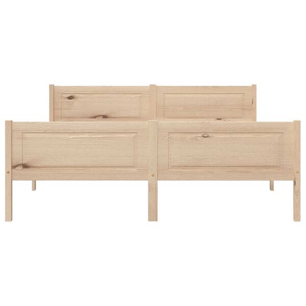 vidaXL Рамка за легло, борова дървесина масив, 160x200 cм