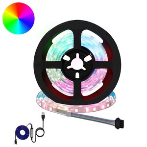 vidaXL LED лента 2 бр. Черен и прозрачен Мед и пластмаса
