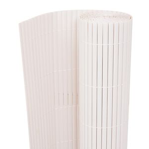 vidaXL Двустранна градинска ограда, 90x300 см, бяла