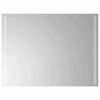 vidaXL LED огледало за баня Прозрачен 80 x 60 cm закалено стъкло