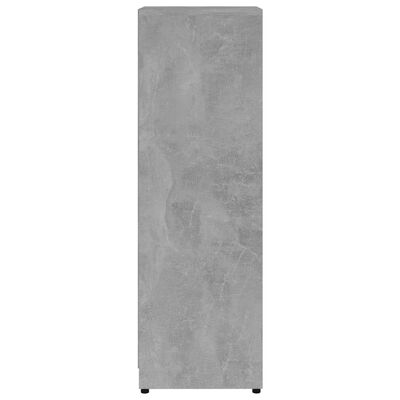 vidaXL Шкаф за баня, бетонно сиво, 30x30x95 см, ПДЧ