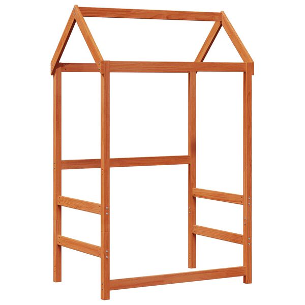 vidaXL Комплект легло за деня 2 pcs Кафяво с восъчно покритие