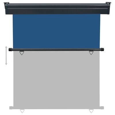 vidaXL Вертикална тента за балкон, 170x250 см, синя