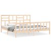 vidaXL Рамка за легло с табла Super King Size дърво масив