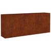 vidaXL Градинска повдигната леха 200x40x80 см кортенова стомана