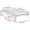 vidaXL Дневно легло с матрак, 90x190 см, борово дърво масив