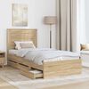 vidaXL Рамка за легло Сонома дъб 90 x 190 cm Инженерна дървесина