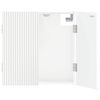 vidaXL Кабинет за дартборд ARNHEM Бял гланц 52,5 x 10,5 x 53,5 см
