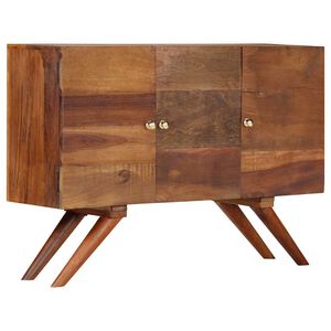 vidaXL Бюфет, кафяв, регенерирано дърво масив, 110x30x75 cм
