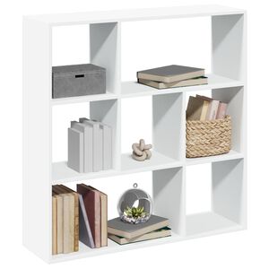 vidaXL Разделител за стая / библиотека, бял, 102x29x103,5 см