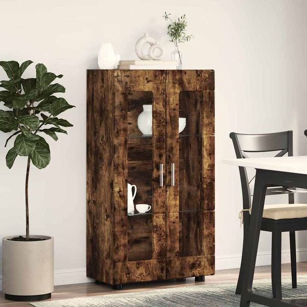 vidaXL Служебен шкаф Димян дъб 55,5 x 29 x 103 см Инженерно дърво