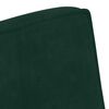 vidaXL Пейка, тъмнозелена, 110x74x84 см, кадифе