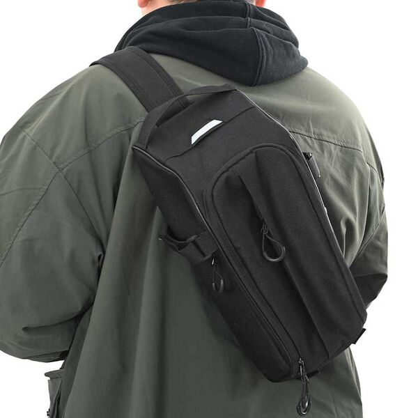 vidaXL Чанта за велосипед Черно 38 х 16 х 16 см Полиестер