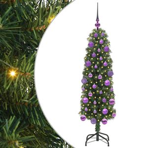 vidaXL С изкуствено коледно дърво с 150 LED светодиода Зелен 120 cm