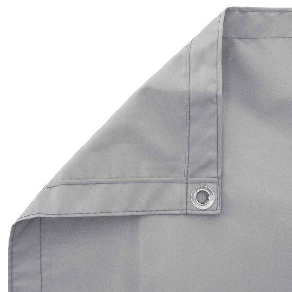 vidaXL Балконен екран Светлосиво 75 x 200 cm PU покрит оксфорд алу