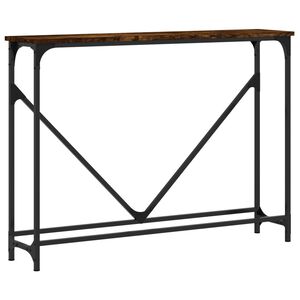 vidaXL Конзолна маса, опушен дъб, 102x22,5x75 см, инженерно дърво